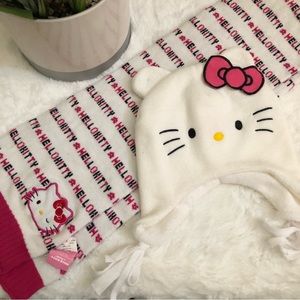 Hello Kitty scarf and Beanie set